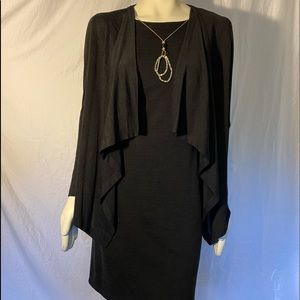 Jessica Howard Black Knit Dress